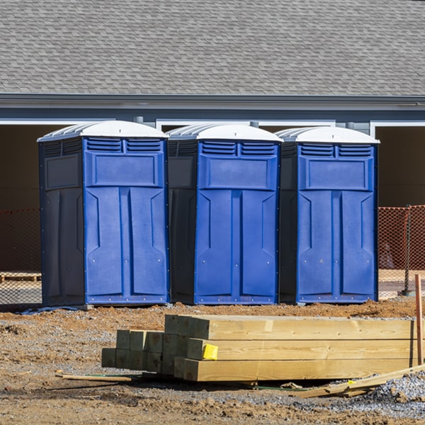 is there a specific order in which to place multiple porta potties in Brush Creek